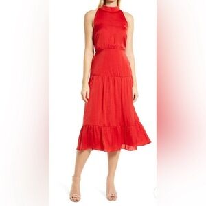 Sam Edelman Vibrant Red Midi Dress